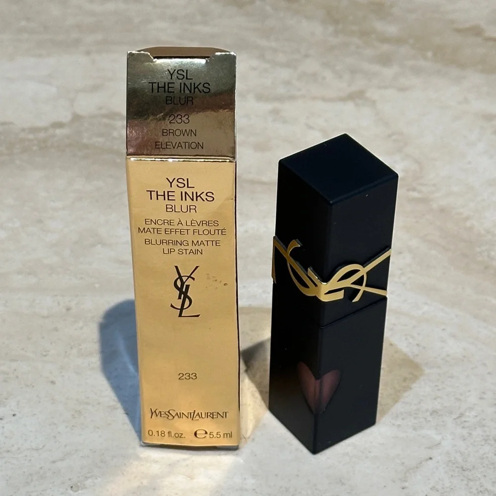 Yves Saint Laurent The Inks Blurring Matte Liquid Lip - 233 Brown Elevation